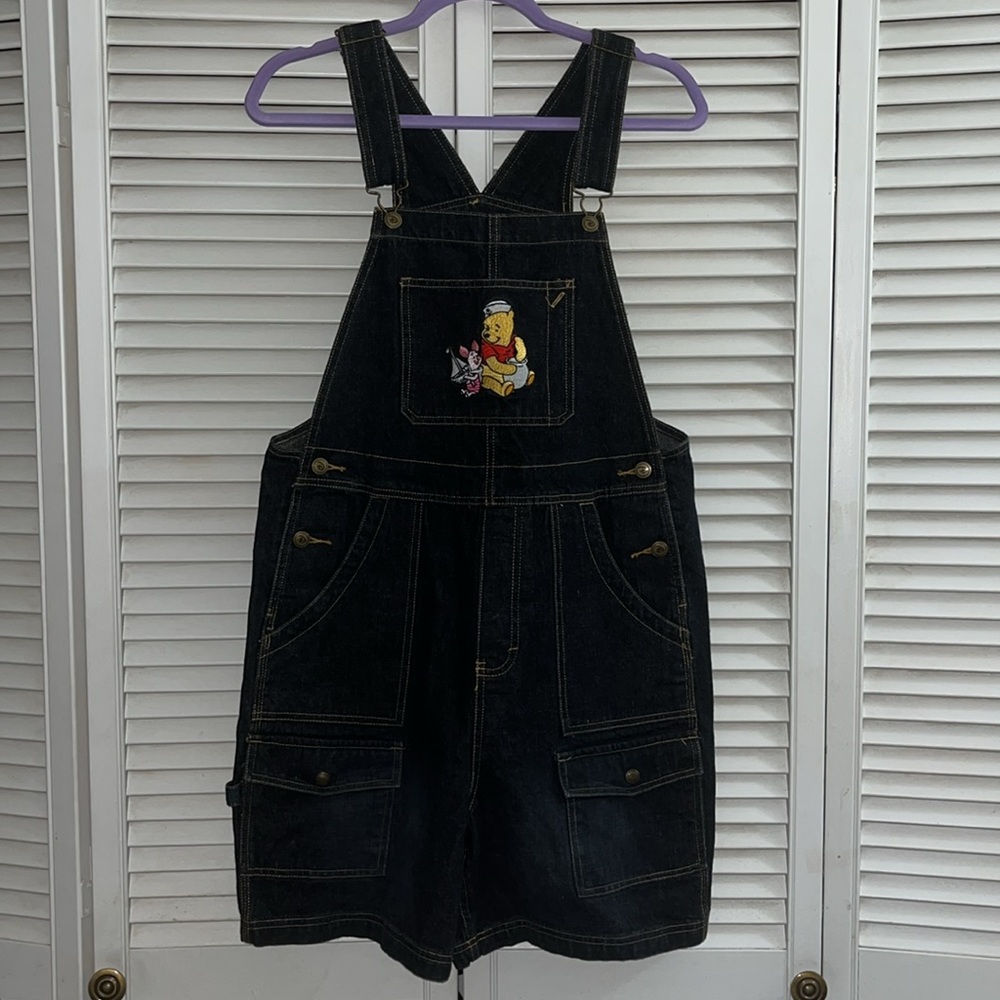 Disney Pooh & Piglet denim shortalls